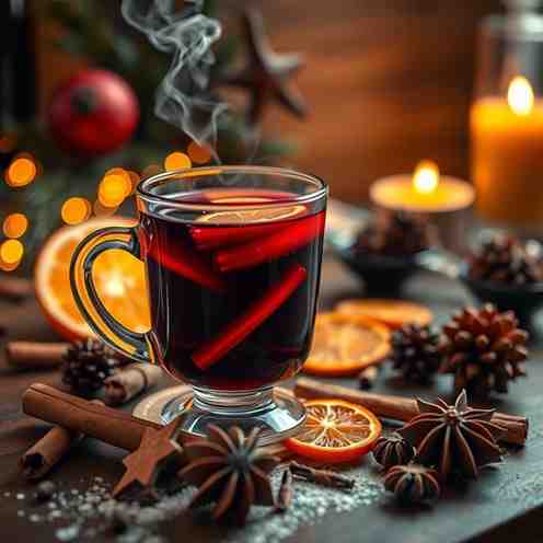 Mulled Wine for Christmas Parties - Spiced & Cozy